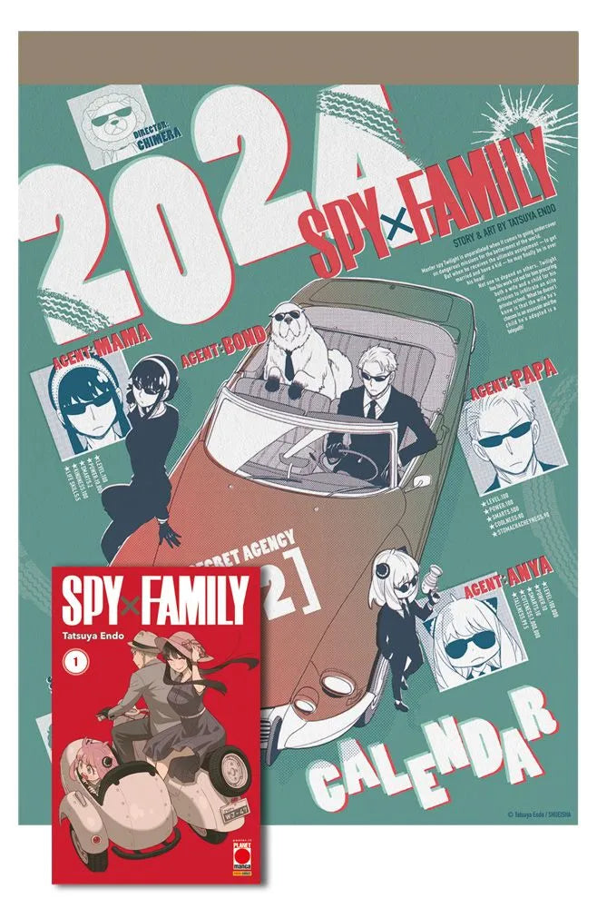 Spy x Family Calendar 2024 con Variant Il Folletto